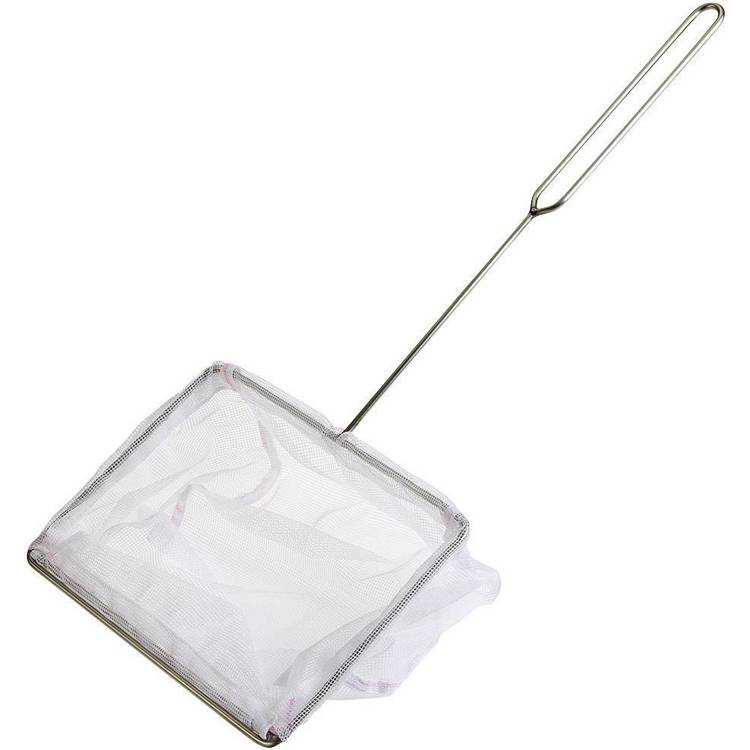 FIAP - 1605 Edelstahl Zählkescher (Stiellänge: 30cm, Maschenweite: 2mm) - Kompaktgröße 200 mm x 150 mm
